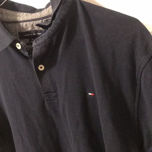 Tommy Hilfiger Dark Blue Polo - Picture 2 of 4